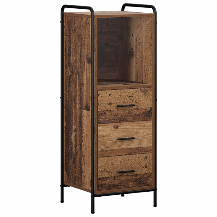 Set dulap baie 4 buc. Lemn vechi 40 x 36 x 181 cm WALTI