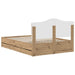 Bed Frame with Storage and Headboard Artisan Oak 140 x 190 cm - WALTI WALTI