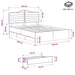 Bed Frame with Storage and Headboard Artisan Oak 140 x 190 cm - WALTI WALTI