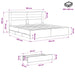 Bed Frame with Storage and Headboard Artisan Oak 180 x 200 cm - WALTI WALTI
