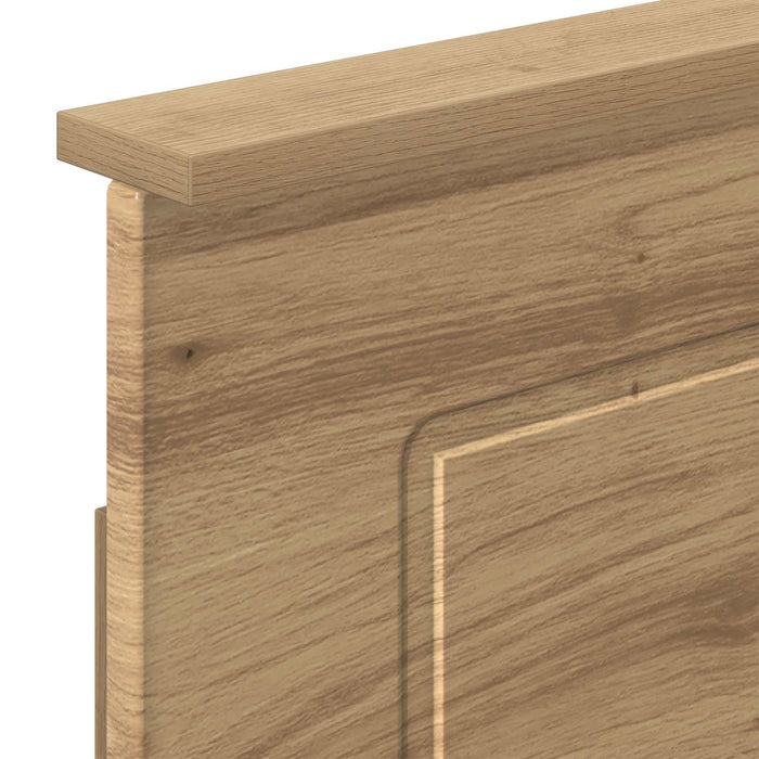 Bed Frame with Storage and Headboard Artisan Oak 180 x 200 cm - WALTI WALTI