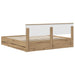 Bed Frame with Storage and Headboard Artisan Oak 180 x 200 cm - WALTI WALTI