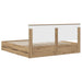 Bed Frame with Storage and Headboard Artisan Oak 180 x 200 cm - WALTI WALTI