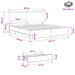 Bed Frame with Storage and Headboard Artisan Oak 180 x 200 cm - WALTI WALTI