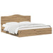 Bed Frame with Storage and Headboard Artisan Oak 180 x 200 cm - WALTI WALTI