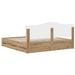 Bed Frame with Storage and Headboard Artisan Oak 180 x 200 cm - WALTI WALTI