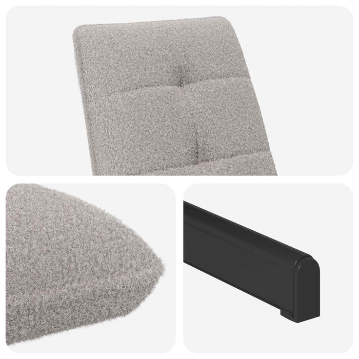 Scaun pivotant Gri deschis Bouclé - WALTI WALTI