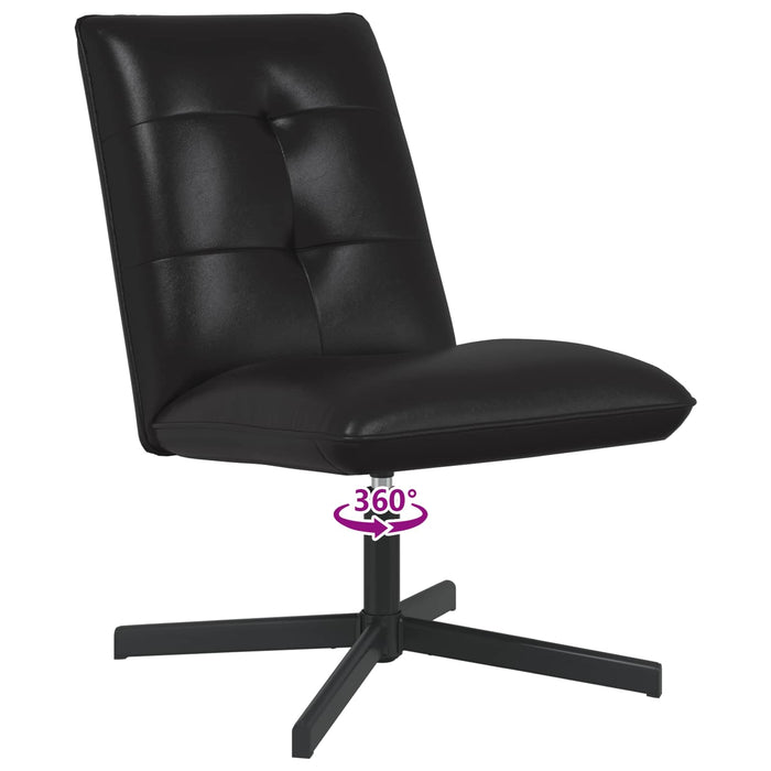 Scaun pivotant Negru Piele artificială - WALTI WALTI