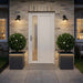 Jardinieră de grădină cu LED 2 buc. Antracit 30 x 30 x 30 cm - WALTI WALTI