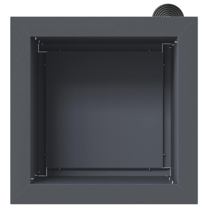 Jardinieră de grădină cu LED 2 buc. Antracit 30 x 30 x 30 cm WALTI