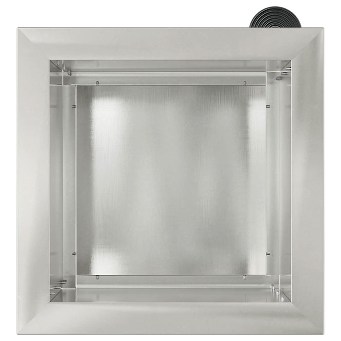 Jardinieră de grădină cu LED Argintiu 30 x 30 x 30 cm WALTI