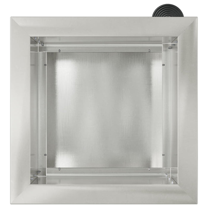 Jardinieră de grădină cu LED 2 buc. Argintiu 30 x 30 x 30 cm WALTI
