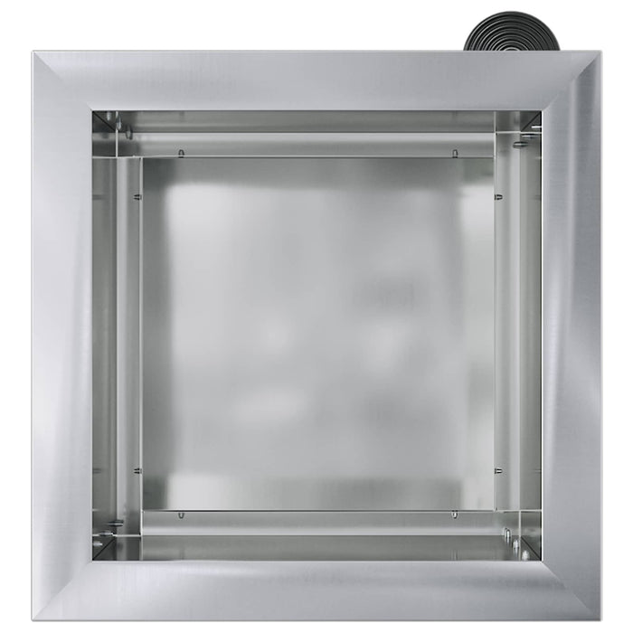 Jardinieră de grădină cu LED 2 buc. Argintiu 30 x 30 x 30 cm WALTI