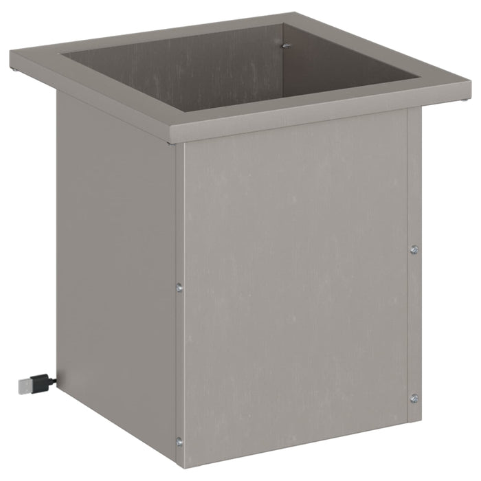 Jardinieră de grădină cu LED Ruginit 30 x 30 x 30 cm WALTI