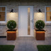 Jardinieră de grădină cu LED 2 buc. Ruginit 30 x 30 x 30 cm - WALTI WALTI