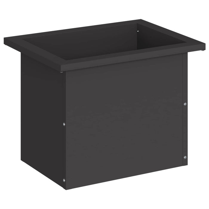 Jardinieră de grădină cu LED Negru 30 x 40 x 30 cm Oțel WALTI