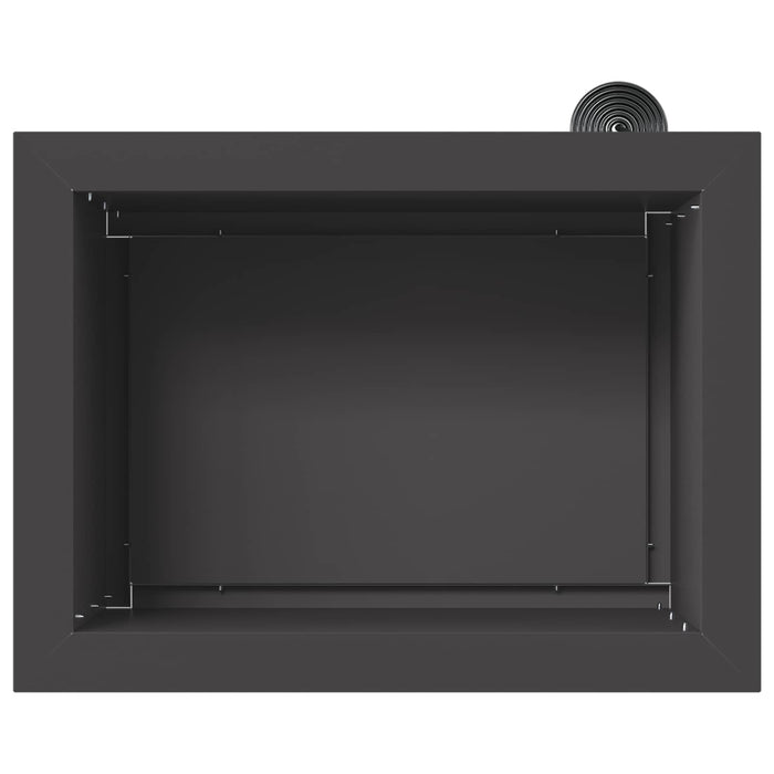 Jardinieră de grădină cu LED Negru 30 x 40 x 30 cm Oțel WALTI