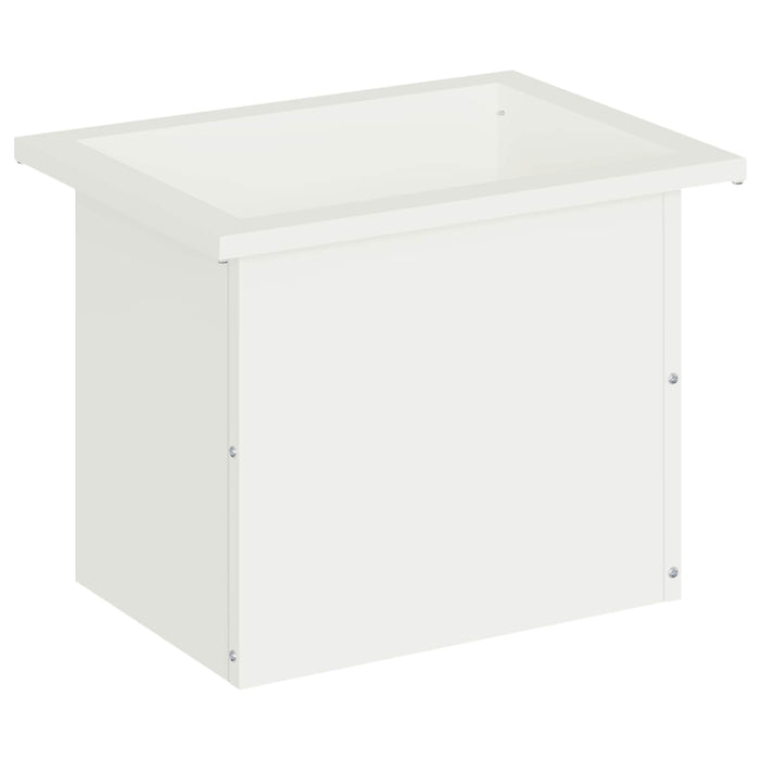 Jardinieră de grădină cu LED Alb 30 x 40 x 30 cm Oțel WALTI