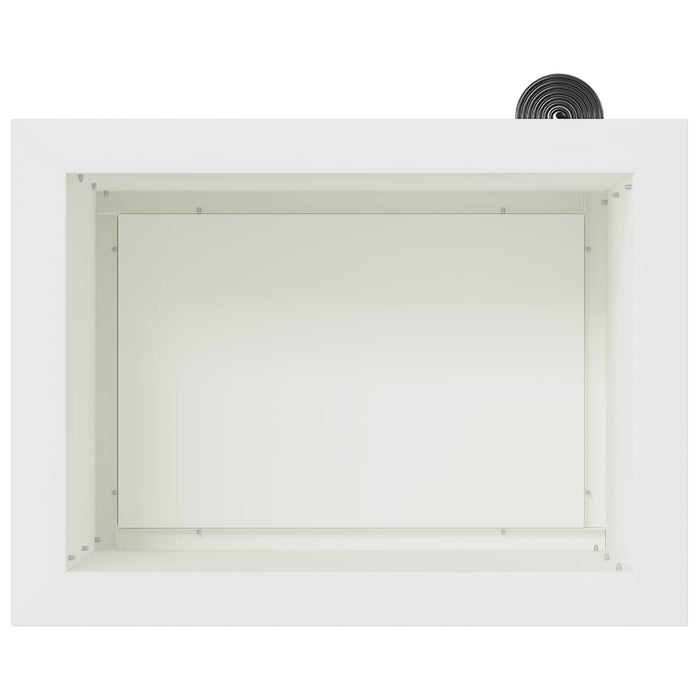 Jardinieră de grădină cu LED 2 buc. Alb 30 x 40 x 30 cm Oțel WALTI
