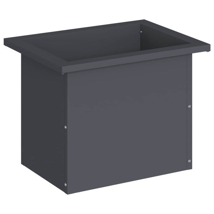 Jardinieră de grădină cu LED Antracit 30 x 40 x 30 cm Oțel WALTI
