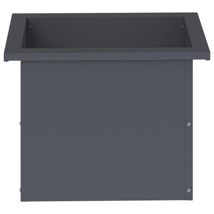 Jardinieră de grădină cu LED Antracit 30 x 40 x 30 cm Oțel WALTI