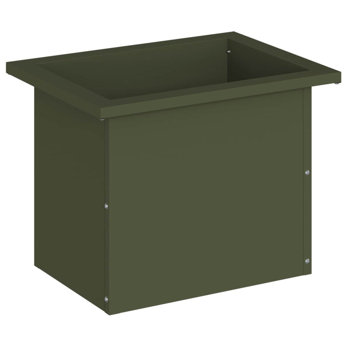 Jardinieră de grădină cu LED Verde măsliniu 30 x 40 x 30 cm WALTI