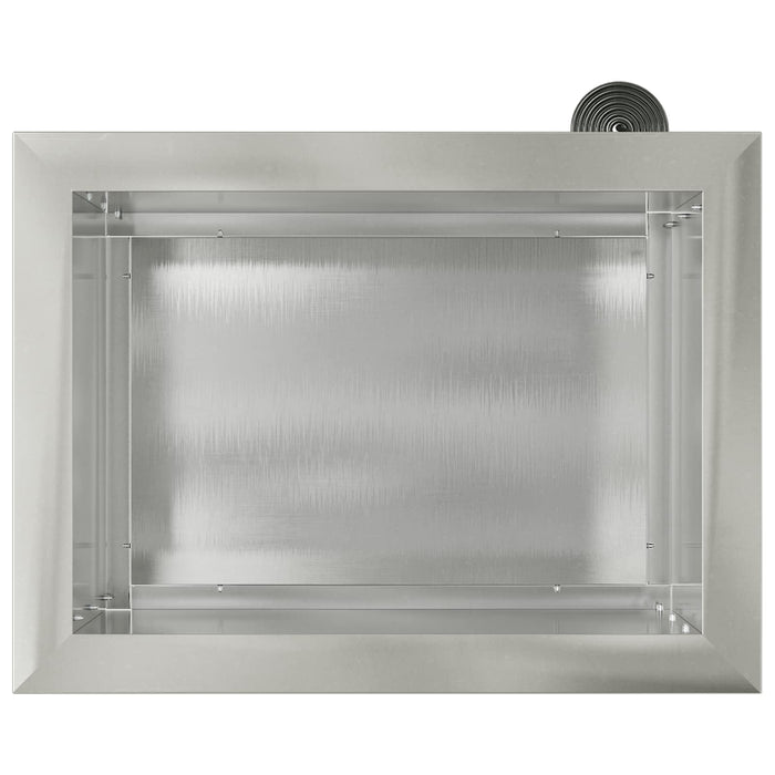 Jardinieră de grădină cu LED Argintiu 30 x 40 x 30 cm WALTI