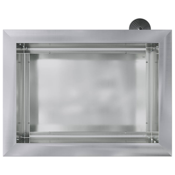 Jardinieră de grădină cu LED 2 buc. Argintiu 30 x 40 x 30 cm WALTI