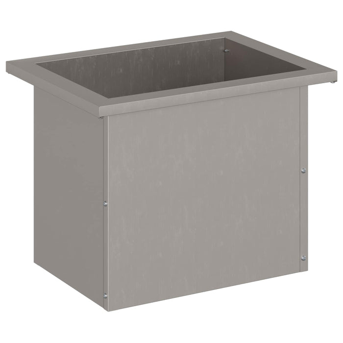 Jardinieră de grădină cu LED Ruginit 30 x 40 x 30 cm WALTI