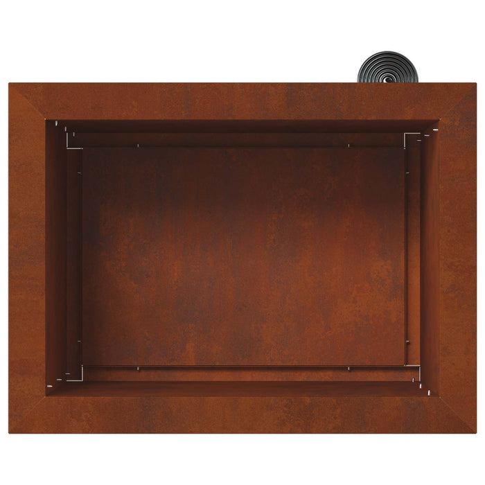 Jardinieră de grădină cu LED 2 buc. Ruginit 30 x 40 x 30 cm WALTI