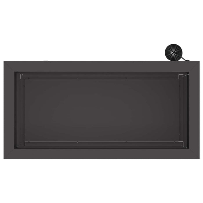 Jardinieră de grădină cu LED Negru 30 x 60 x 30 cm Oțel WALTI