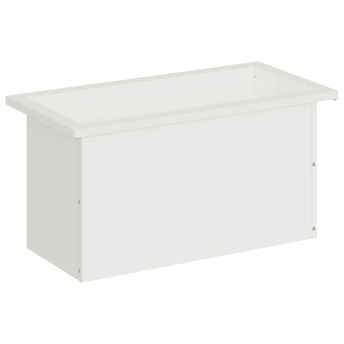 Jardinieră de grădină cu LED Alb 30 x 60 x 30 cm Oțel WALTI