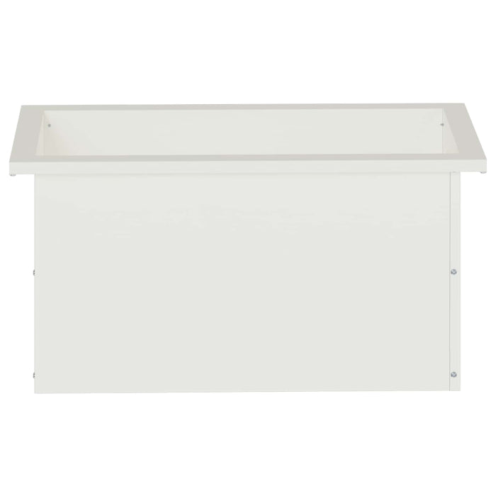 Jardinieră de grădină cu LED 2 buc. Alb 30 x 60 x 30 cm Oțel WALTI