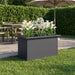 Jardinieră de grădină cu LED Antracit 30 x 60 x 30 cm Oțel - WALTI WALTI