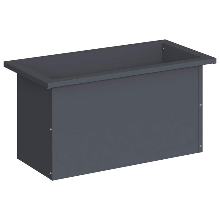 Jardinieră de grădină cu LED Antracit 30 x 60 x 30 cm Oțel WALTI