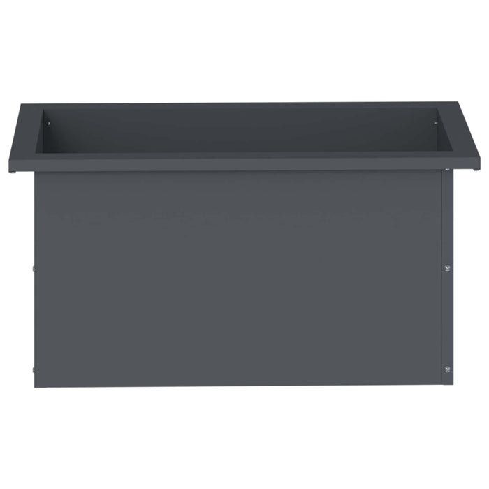 Jardinieră de grădină cu LED 2 buc. Antracit 30 x 60 x 30 cm WALTI