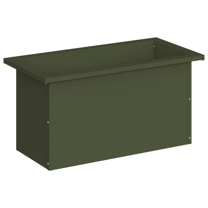 Jardinieră de grădină cu LED Verde măsliniu 30 x 60 x 30 cm WALTI