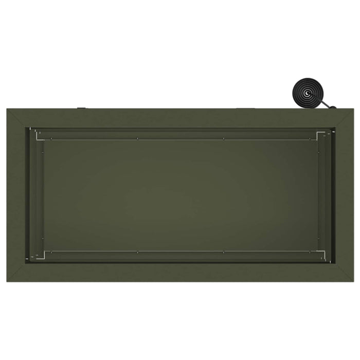 Jardinieră de grădină cu LED Verde măsliniu 30 x 60 x 30 cm WALTI