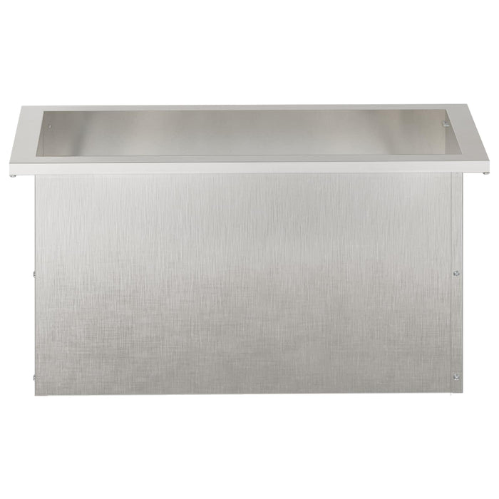 Jardinieră de grădină cu LED 2 buc. Argintiu 30 x 60 x 30 cm WALTI