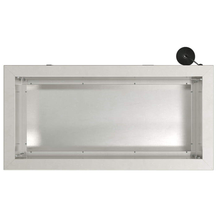 Jardinieră de grădină cu LED 2 buc. Argintiu 30 x 60 x 30 cm WALTI