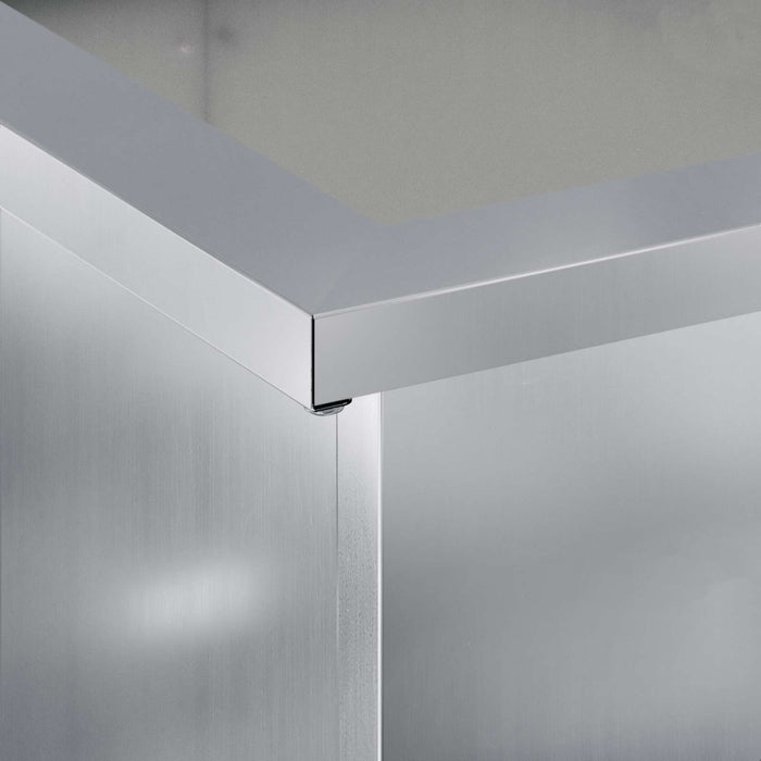 Jardinieră de grădină cu LED 2 buc. Argintiu 30 x 60 x 30 cm WALTI