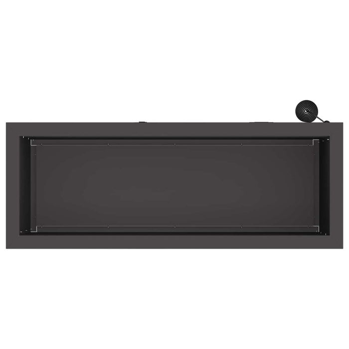 Jardinieră de grădină cu LED Negru 30 x 80 x 30 cm Oțel WALTI