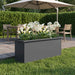 Jardinieră de grădină cu LED Antracit 30 x 80 x 30 cm Oțel - WALTI WALTI