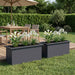 Jardinieră de grădină cu LED 2 buc. Antracit 30 x 80 x 30 cm - WALTI WALTI