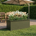 Jardinieră de grădină cu LED Verde măsliniu 30 x 80 x 30 cm - WALTI WALTI
