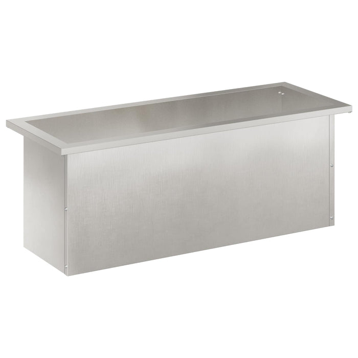 Jardinieră de grădină cu LED Argintiu 30 x 80 x 30 cm WALTI