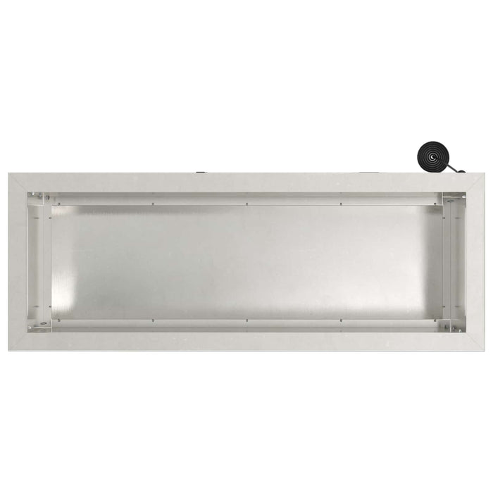 Jardinieră de grădină cu LED Argintiu 30 x 80 x 30 cm WALTI