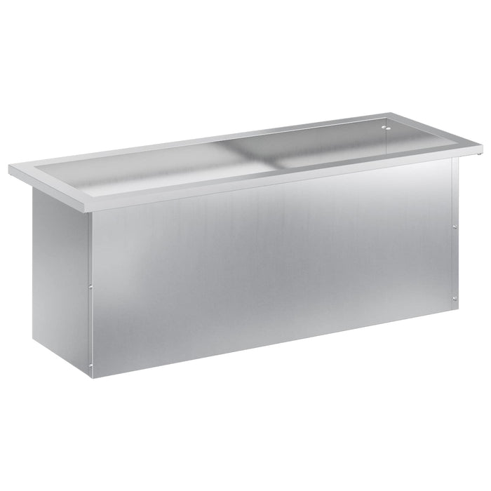 Jardinieră de grădină cu LED Argintiu 30 x 80 x 30 cm WALTI