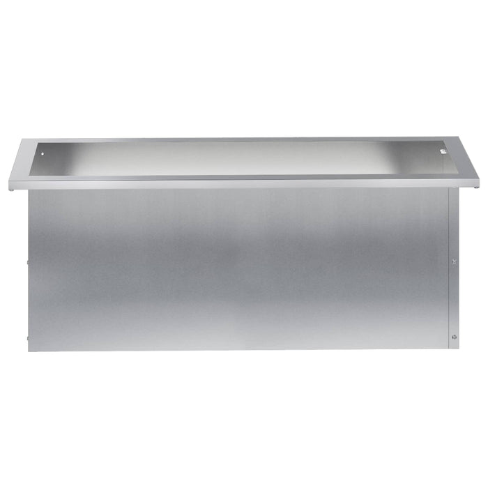 Jardinieră de grădină cu LED Argintiu 30 x 80 x 30 cm WALTI