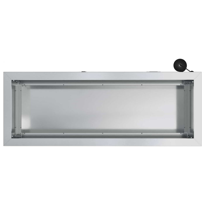 Jardinieră de grădină cu LED Argintiu 30 x 80 x 30 cm WALTI